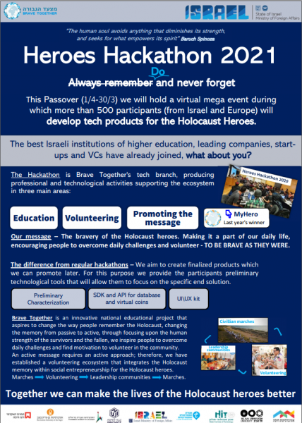 International invitation to the Heroes Hackathon event